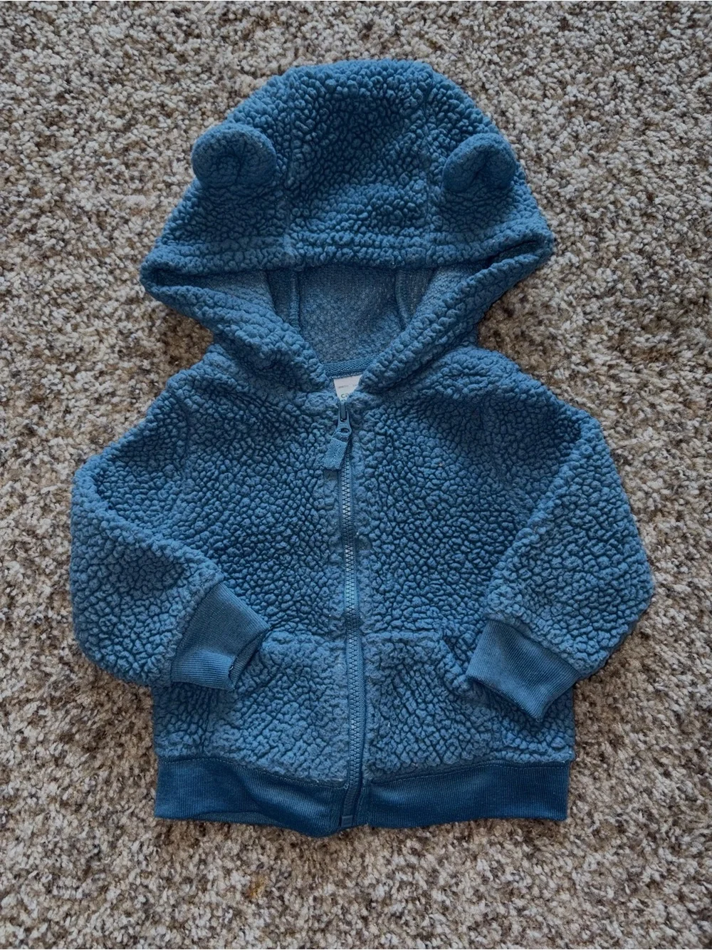 Carter’s Cozy Blue Teddy Sherpa Hoodie for Kids